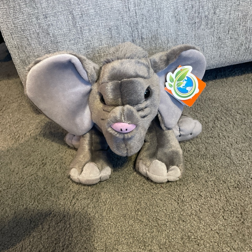 Gray Elephant Plush Toy from Pittsburgh Zoo